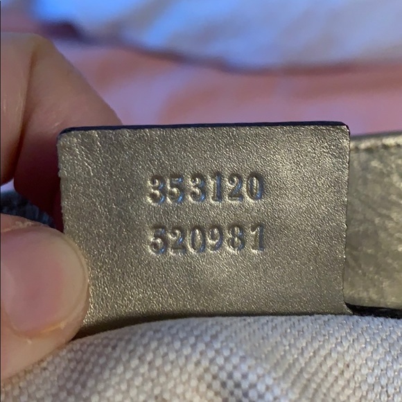 GUCCI Authenic Gold Leather Bag PRISTINE CONDITION - Picture 6 of 6